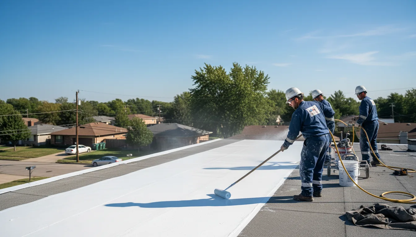Commercial roof coating in Llano, TX near me